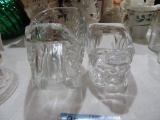 2 GLASS SLEIGHS