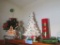 CERAMIC CHRISTMAS TREE AND OTHER CHRISTMAS DECORATIONS