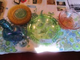 VARIETY OF COLORED GLASS PIECES