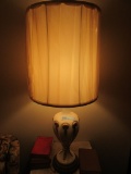 IVORY WITH GOLD DESIGN TABLE LAMP