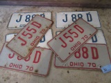 1969 AND 1970 LICENSE PLATES
