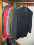 VARIETY OF SUITS AND SPORTS JACKETS. APPROXIMATELY SIZE 42 REGULAR