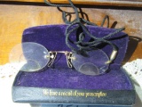 CULVER COMPANY SET OF SPECTACLE BIFOCALS. CHIP ON ONE LENS