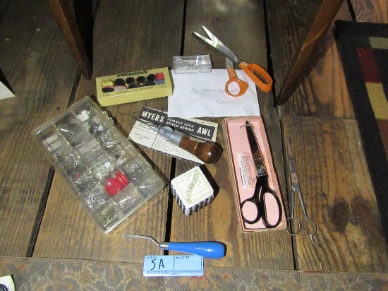 AWL. WISE SCISSORS AND OTHERS.ETC SEWING ACCESSORIES FROM THE 50'S