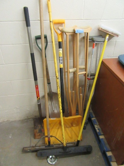 SHOVELS, BROOMS, AND  CLEANING EQUIPMENT