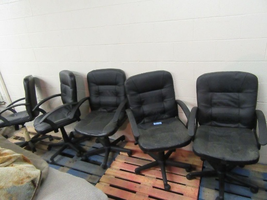 5 ROLLABOUT EXECUTIVE OFFICE CHAIRS