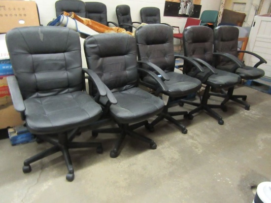 5 ROLLABOUT EXECUTIVE OFFICE CHAIRS