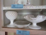 FENTON HOBNAIL CANDY DISH AND ETC