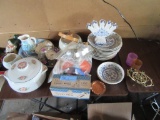 NORDIC BLUE DISHES. HULL POT. HULL PLANTER. AND ETC