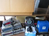RADIOS, UNITED STATES POSTAL SERVICE PIGGY BANK, 8 TRACK TAPES AND ETC