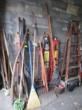 YARD AND GARDEN TOOLS. LADDER. STEP STOOL. AND ETC