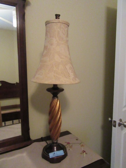 COPPER COLORED TABLE LAMP