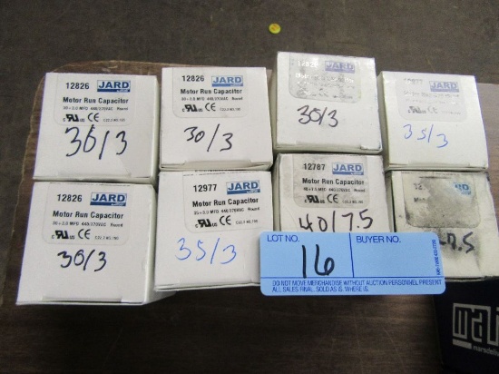 JARD NUMBER 12826 CAPACITORS