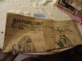 1873 HARPER'S WEEKLY PAPER AND 1890 PUCK NEWSPAPER