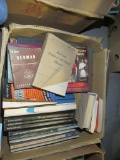BOX OF ASSORTED HISTORY BOOKS, EDUCATIONAL BOOKS, AND OTHERS.