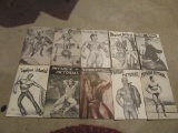 NUMBER THREE ASSORTED VOLUME PHYSIQUE PICTORIAL MAGAZINES