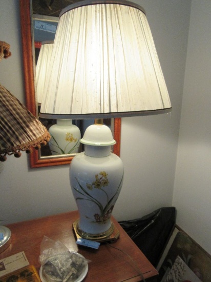 FLORAL PAINTED LAMP