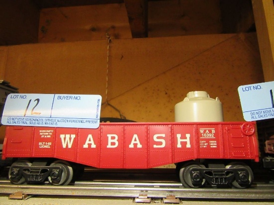 LIONEL WABASH NUMBER WAB 16392 RAILROAD CAR