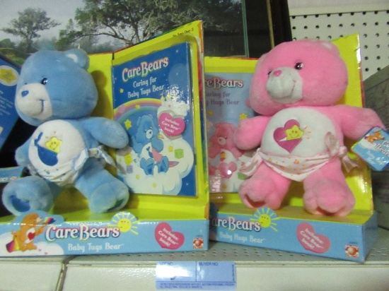 2 CARE BEARS WITH BOOKS