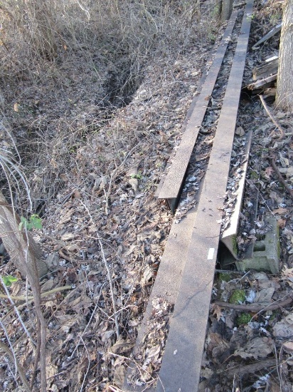 (6) STEEL I-BEAMS. LENGTHS RANGING FROM 5 FOOT TO 34 FOOT. VERY HEAVY AND L