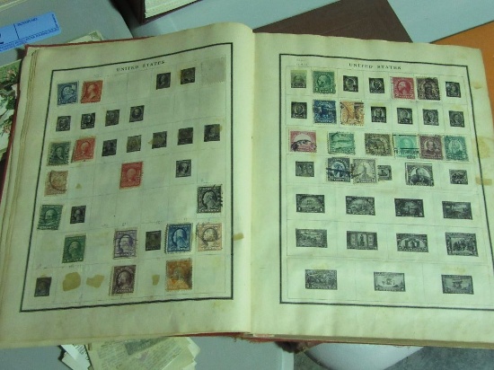 1894 EDITION POSTAGE STAMP ALBUM AND THE MODERN POSTAGE STAMP ALBUM