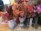 LARGE ASSORTMENT OF VASES WITH FLORALS