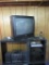 DVD PLAYER, RCA STEREO, ZENITH TELEVISION, AND ENTERTAINMENT CENTER