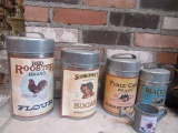 TIN CANISTER SET AND ETC