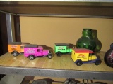 VARIETY OF KELLOGG'S CEREAL MINI CARS AND OTHER KNICK-KNACKS