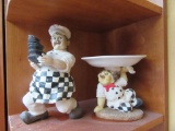 VARIETY OF CHEF MOTIF DECORATIONS AND FIGURINES