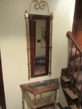 FOYER TABLE AND WALL MIRROR