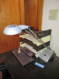 DESK LAMP AND OFFICE SUPPLIES