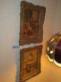 2 OIL ON BOARD PAINTINGS WITH FRAMES. NO NAME