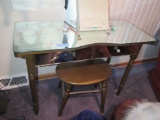 MIRRORED VANITY WITH BENCH AND ETC
