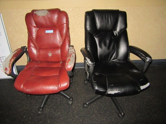 2 ROLL-A-BOUT OFFICE CHAIRS. NEED REPAIRED.