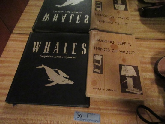 WHALES, DOLPHINS, PORPOISES BOOK AND MAKING USEFUL THINGS OF WOOD BOOK