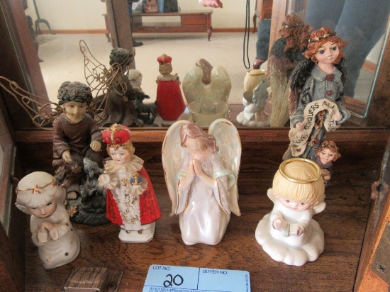 VARIETY OF ANGEL FIGURINES