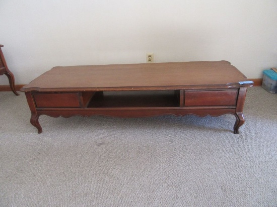 TWO DRAWER COFFEE TABLE
