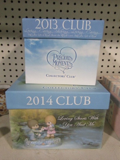 2014 COLLECTORS CLUB LOVING STARTS WITH YOU AND ME AND 2013 MEMBERSHIP FIGU