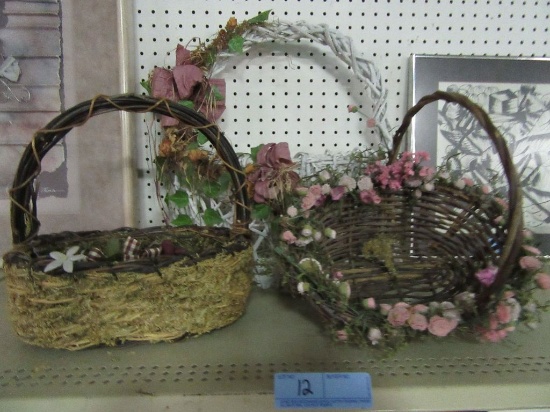 ASSORTED DECORATIVE BASKETS