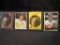 (4) BILL WHITE BASEBALL CARDS IN PLASTIC CASES - TCG NUMBER 14. FLEER CARD