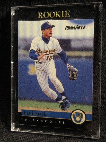 PAT LISTACH 1992 PINNACLE ROOKIE CARD NUMBER 5 OF 30 IN PLASTIC CASE