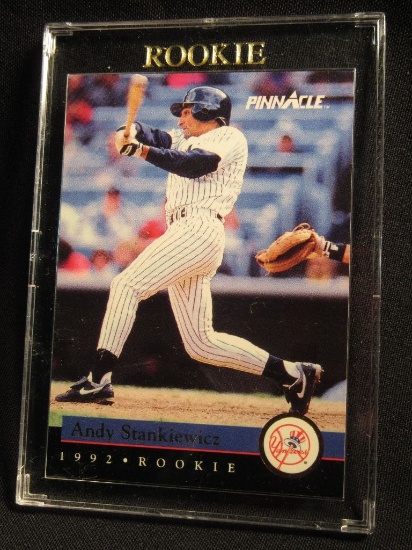 ANDY STANKIEWICZ 1992 PINNACLE ROOKIE CARD 6 OF 30 IN PLASTIC CASE