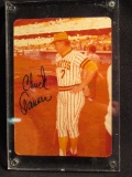 CHUCK TANNER AUTOGRAPHED PHOTOGRAPH IN PLASTIC CASE