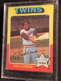 1975 TOPPS ROD CAREW CARD IN PLASTIC CASE. CARD NUMBER 600