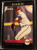 MARK WOHLERS 1992 PINNACLE ROOKIE CARD NUMBER 21 OF 30 IN PLASTIC CASE