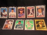 ASSORTMENT OF BASEBALL CARDS IN PLASTIC CASES. SEE PICTURES FOR DESCRIPTION