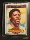 OTTIS ANDERSON 1980 TOPPS NFC ALL PRO ROOKIE CARD NUMBER 170 IN PLASTIC CAS