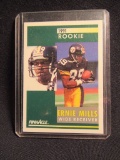 ERNIE MILLS 1991 PINNACLE FOOTBALL ROOKIE CARD NUMBER 330 IN PLASTIC CASE