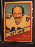 CLIFF HARRIS 1976 TOPPS WONDER BREAD ALL-STAR SERIES CARD NUMBER 21 IN PLAS